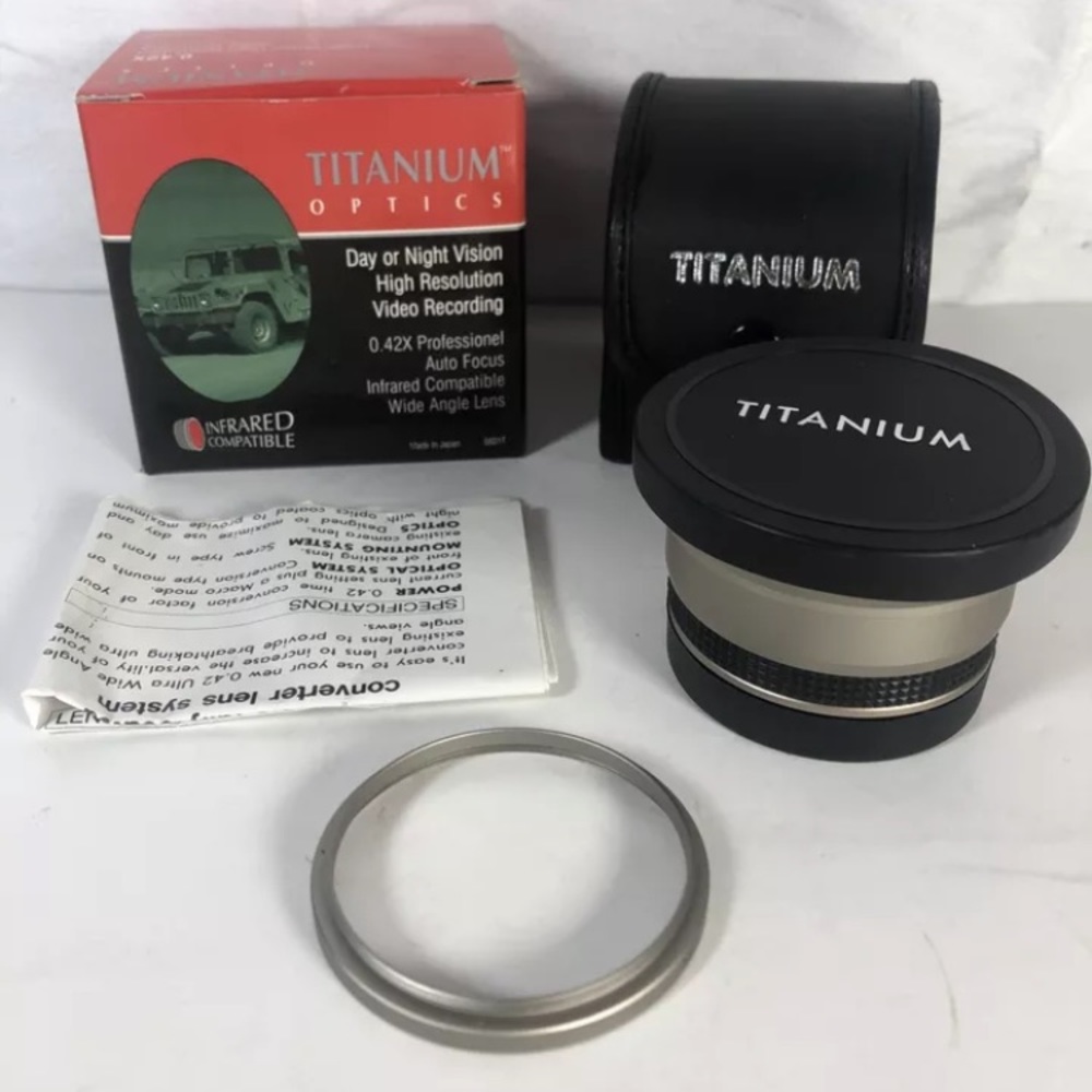 Titanium Optics Day Or Night Vision Video Recording: Hi Resolution 0.42X￼ Lens
